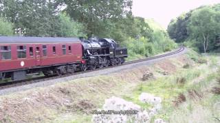 preview picture of video '(HD)46443 Light Engine leaves Highley 9th August 2009'