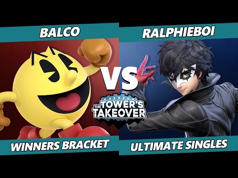Tower's Takeover 20 - Balco (Pac-Man) Vs. Ralphieboi (Joker, Peach) SSBU Ultimate Tournament