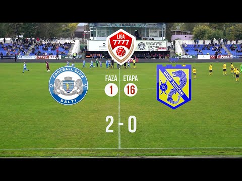 ⚽ REZUMAT LIGA 7777, FAZA 1 – ETAPA 16, CSF BĂLȚI – DACIA BUIUCANI 2-0