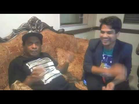 Vj Santosh Tiwari With comedian Sunil pal sir