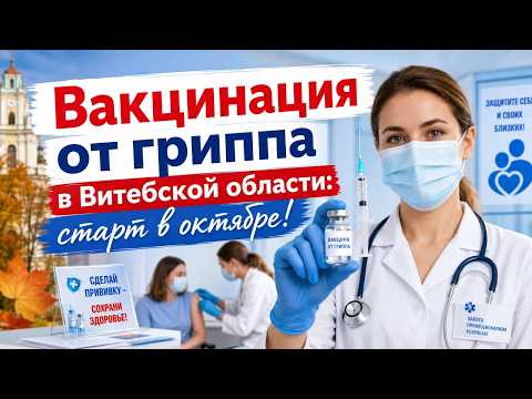 Вакцинация против гриппа в Витебской области стартует с начала октября.