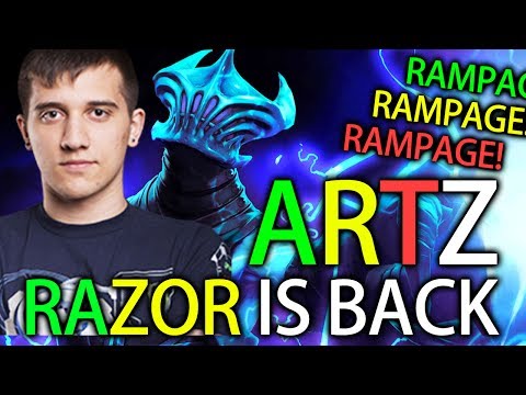 Razor is Finally Back to pro Game - Arteezy Gameplay Evil Geniuses Rampage!