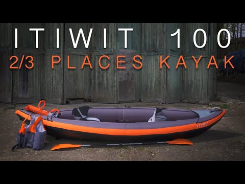 Decathlon's Best Selling Inflatable Boat - Review of Itiwit 100 2/3 Places Orange Kayak