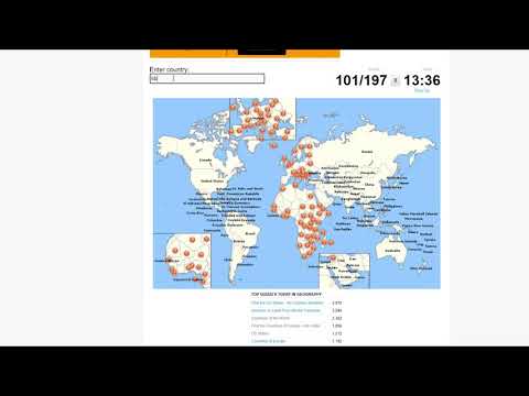 Sporcle - Countries of the World - WORLD RECORD 2:49