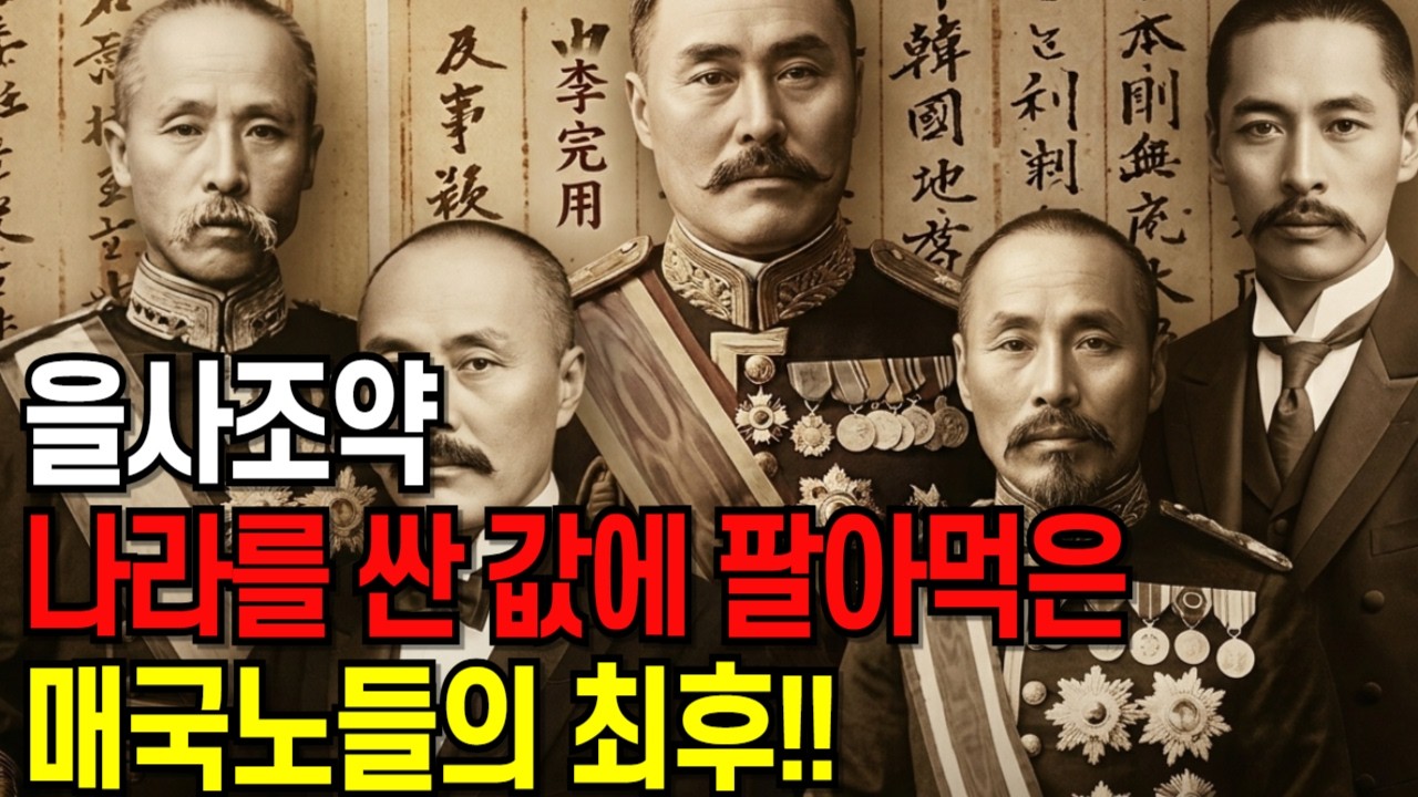 을사조약 나라를 산 값에 팔아먹은 매국노들의 최후!! 을사조약 서명 직후 벌어진 일