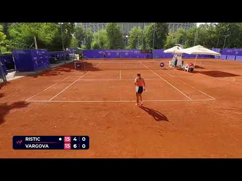 Mia Ristic [6] (SRB) vs Nina Vargova (SVK) // 4-6 6-2 6-3 // W75 Bucharest // 2nd Round