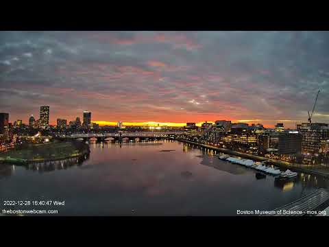 Truly amazing sunset timelapse - Boston, Massachusetts