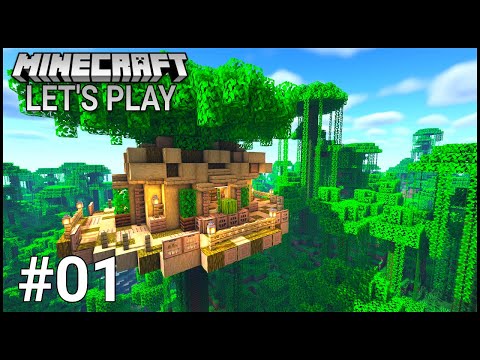 Minecraft Survival Let's Play - Jungle Tree House!!! - Ep. 01 [Minecraft 1.17 Survival Let's Play]