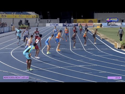 Die besten 4x400-Meter-Staffel der Männer (Niederlande & Großbritannien) scheiden aus