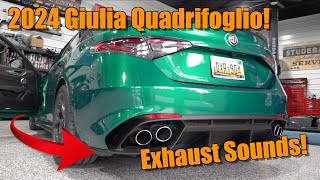 Here Are The Sweet Sounds Of The 505 HP 2024 Alfa Romeo Giulia Quadrifoglio!