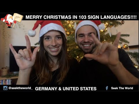 Merry Christmas or Happy Holidays in 103 Sign Languages