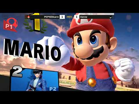 Game On Expo 2019 SSBU Saturday Losers Finals - Skarm (Mario/Ken) vs Arrow (Joker/Young Link)