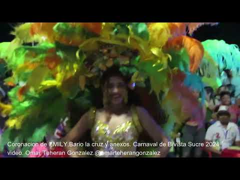 Coronacion de EMILY  Barrio la cruz y anexos. carnaval de Buenavista sucre. 2024
