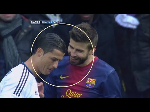 Ronaldo trying so hard not to laugh