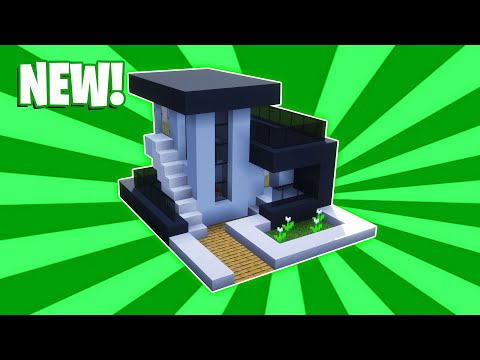 Minecraft : How To Build a Small Modern House Tutorial (#42)