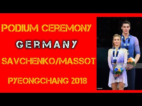 AMAZING!! Olympic Pairs Podium Ceremony 2018 - SAVCHENKO/MASSOT | 15.02.2018