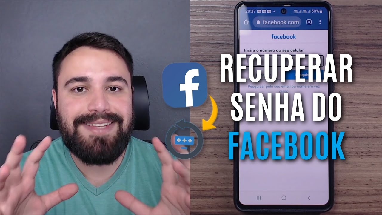 COMO RECUPERAR A SENHA DO FACEBOOK PELO CELULAR [PASSO-A-PASSO]