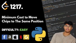 YouTube video 'Minimum Cost to Move Chips to The Same Position | Leet code 1217 | Theory explained + Python code'