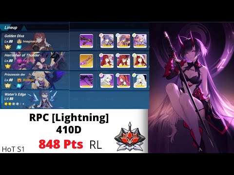 Honkai Impact 3: EX Abyss RL [410D] - RPC-6626 [Lightning+]: 848 ~ 850 Pts | HoT | GD | PV ft.7T
