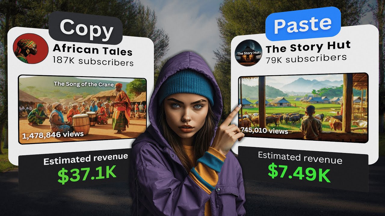 I copied this african story channel that makes $6k/Mo using AI