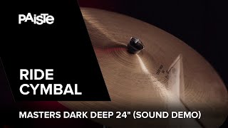 Video thumbnail for PAISTE Masters Deep Ride 24" played by Noah Fürbringer (SOUND DEMO) by GEWA Drums
