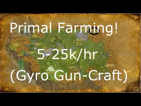 WoW 6.2.2 5,000 - 25,000 Gold Per Hour (Primals + Craftable Transmog) Gold Farming Guide WoD