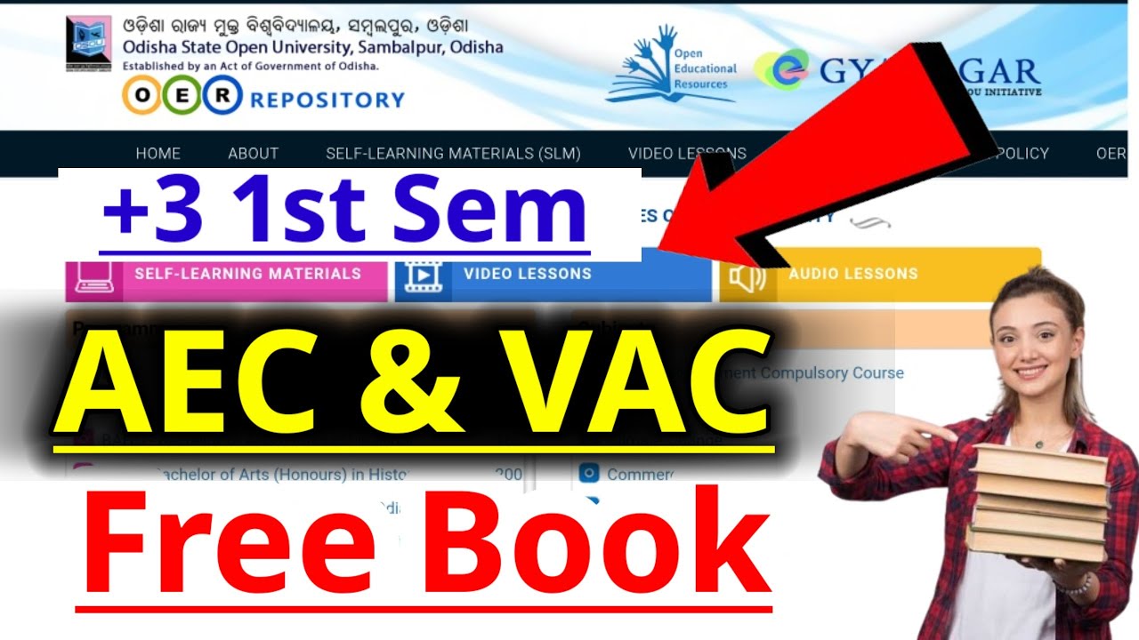 +3 1st semester AEC Odia and VAC EVS free book download  || nep 2020 +3 odisha || 