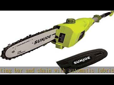 Sun Joe SWJ802E 9 FT 6.5 Amp Electric Pole Chain Saw with Adjustable Head