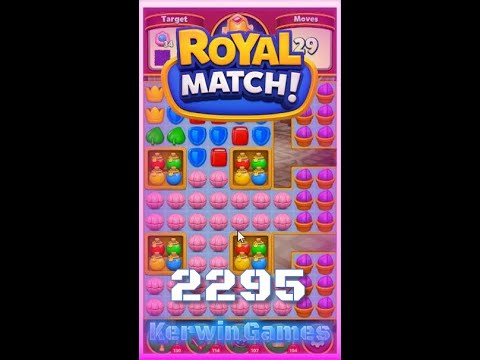 Royal Match Level 2295 - Hard Level - No Boosters Gameplay