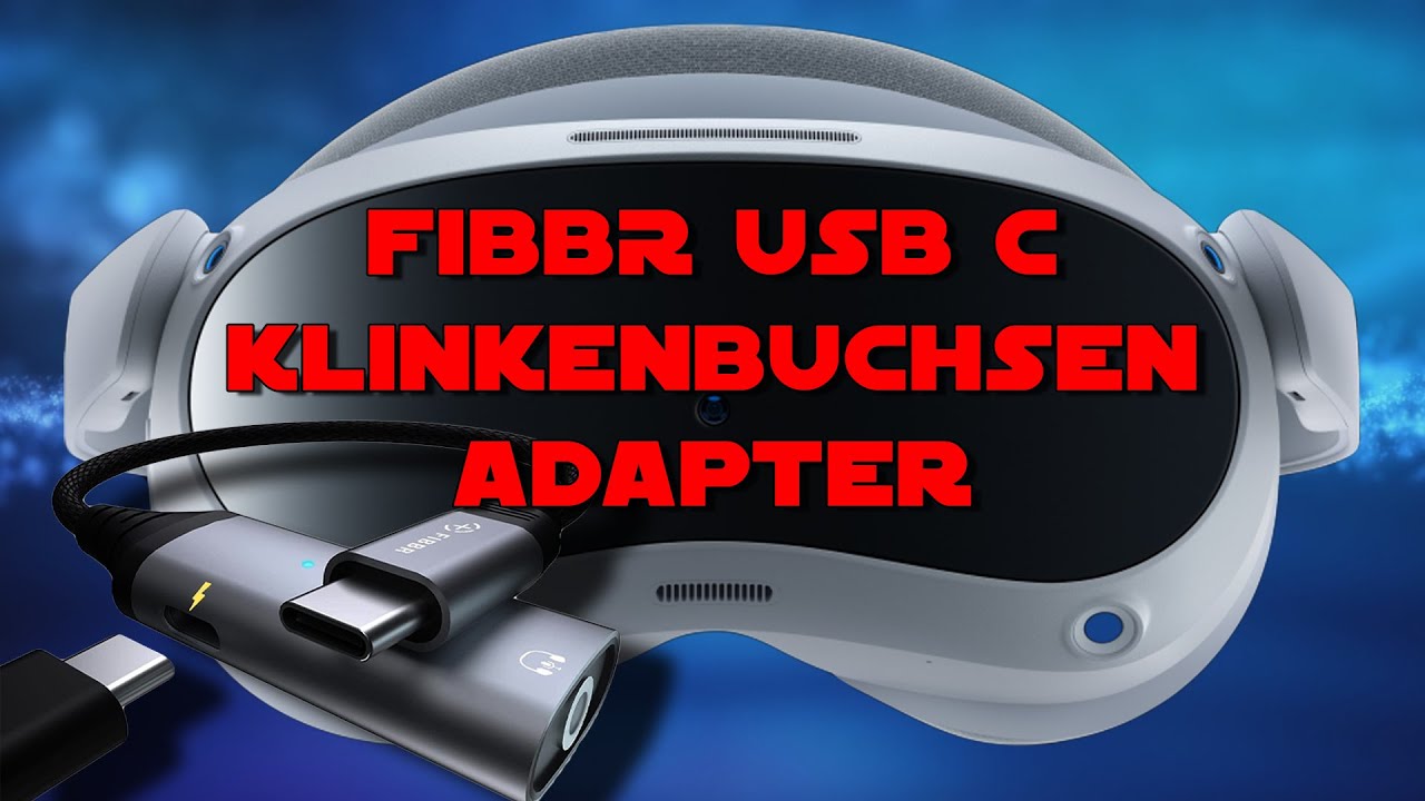 TupacVR - Pico 4 Kopfhörer Klinkenbuchsen Mod / Fibbr USB C Adapter + 60 W Laden + Handy Support