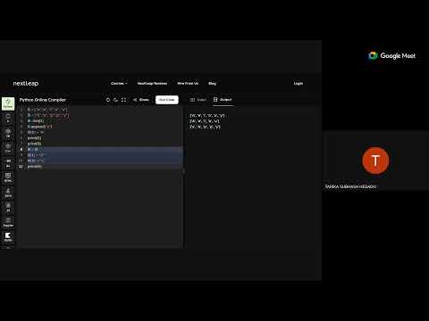 Python Live Session Summary Week2