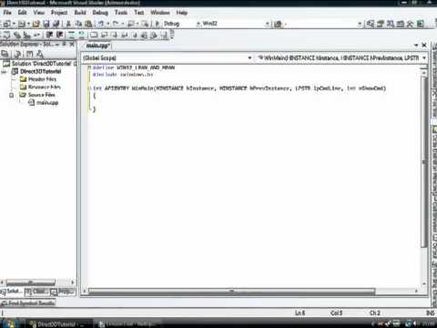 Direct3D 9 C++ Tutorial 2: Win32 Window Part 1