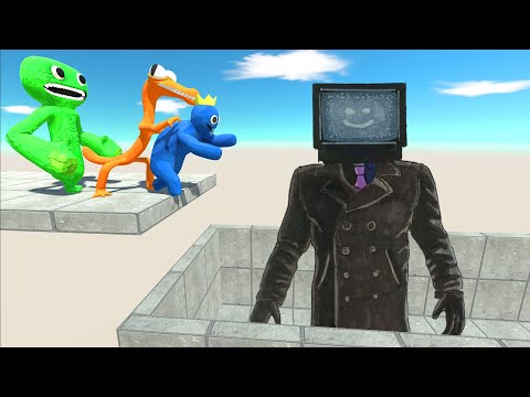 Skibiti Tvman Jump Challenge - Animal Revolt Battle Simulator