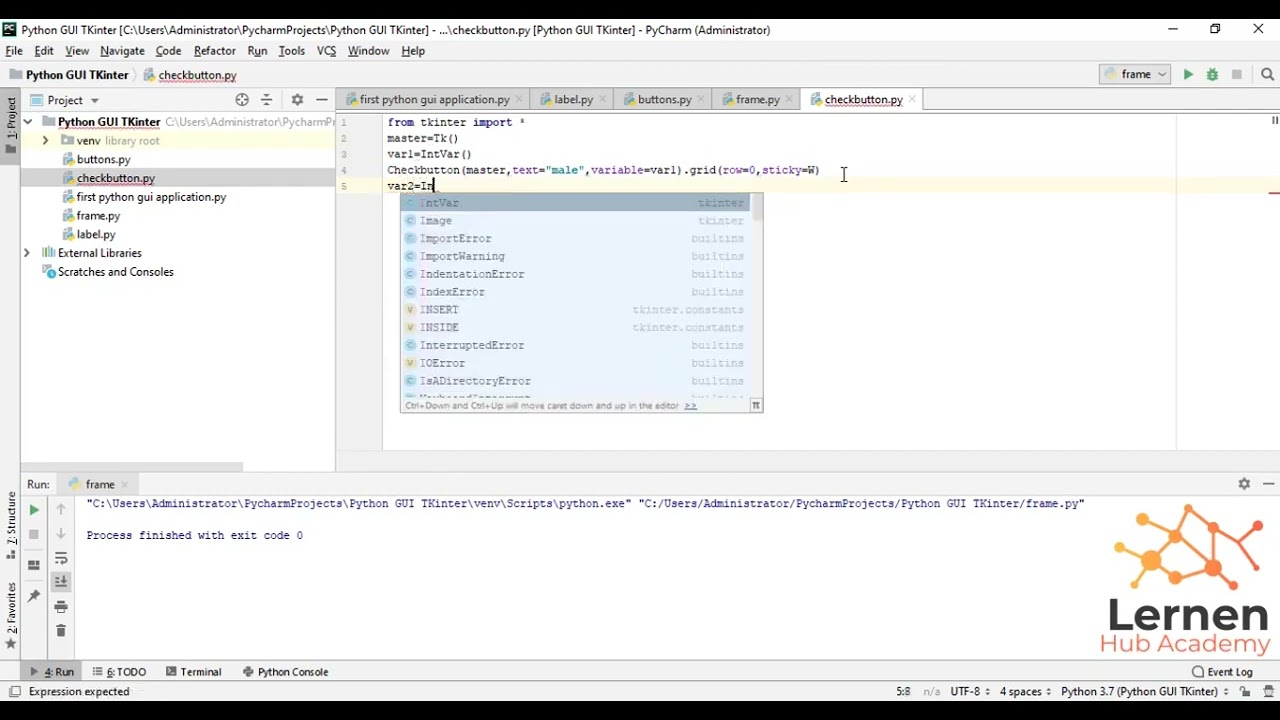 Checkbutton reading the Checked or Unchecked value in Tkinter - Python | Tkinter GUI Checkbox
