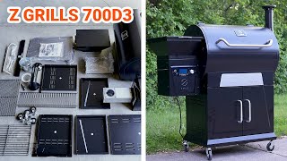 How to Assemble Z Grills 700D3 Pellet Smoker - plus Controller Panel Replacement & Initial Startup