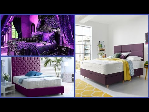 #Different designs for Purple colour bed #Mast Furniture. Modern, handmade furniture #Artworld