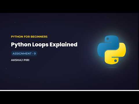 Work And Learn Python Assignment 09 Python Loops Explained
