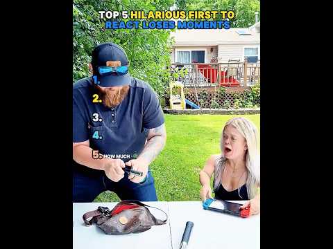 Top 5 Hilarious First To React Loses Moments (Who Breaks First!) 😂💔#react #loses #couple #things