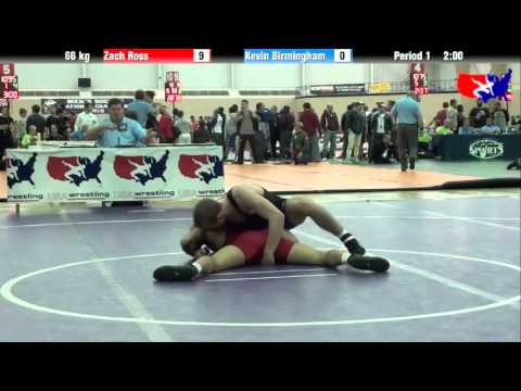 Zach Ross vs. Kevin Birmingham at 2013 ASICS University Nationals - FS