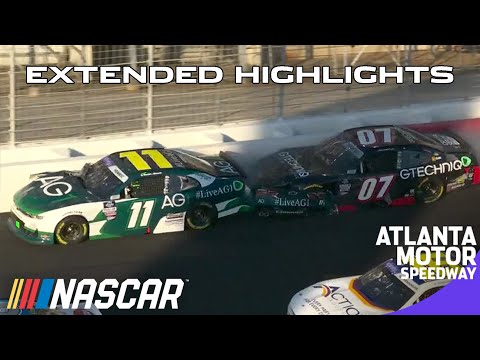 NASCAR 2022 フォールズ・オブ・オナー・クイックトリップ500（アトランタ・モータースピードウェイ）Xfinityクラスのレースハイライト動画