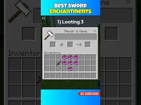 Unstoppable Sword: Top Enchantments | Minecraft (Part 1) #shorts