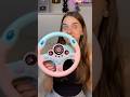 CUTEST STEERING WHEEL!🩷Rate it out of 10 #unboxing #car #tools #driver #hacks