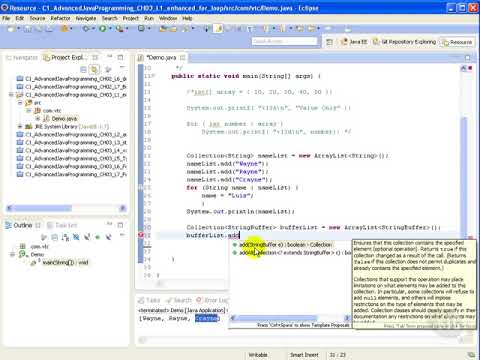 18 Advanced Java Tutorial Enhanced For Loop
