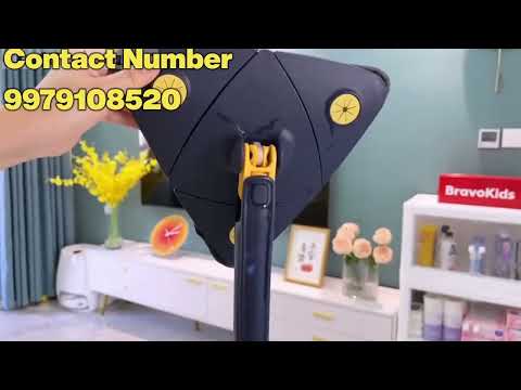 Multifunctional Rotatable Triangle Mop