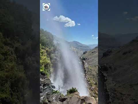 Cascada invertida, camino a Tasca, Ruta 115 San Clemente, Maule, Chile. #adventure #rutasypaisajes
