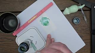 Gilded Jade Ink Review Dino-Writes Exclusive By Robert Oster Fountain Pen Ink