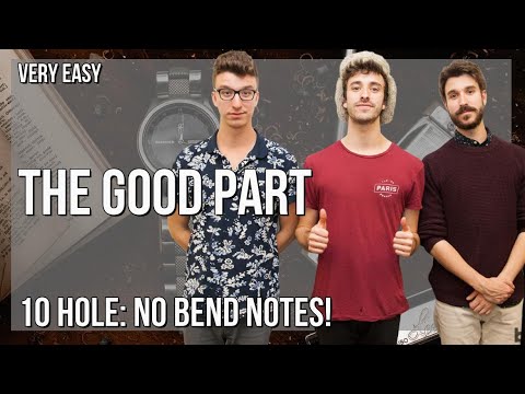 How to play The Good Part by AJR on Diatonic Harmonica 10 Holes (Tutorial)