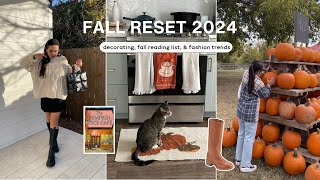 FALL RESET 2024 🍂 decorating, reading list, getting cozy
