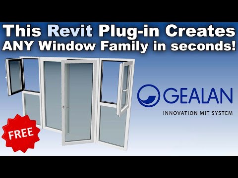 Create Revit Families for windows and doors quick and easy - GEALAN Planersoftware 3.0 Revit Plug-In