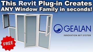 Create Revit Families for windows and doors quick and easy - GEALAN Planersoftware 3.0 Revit Plug-In